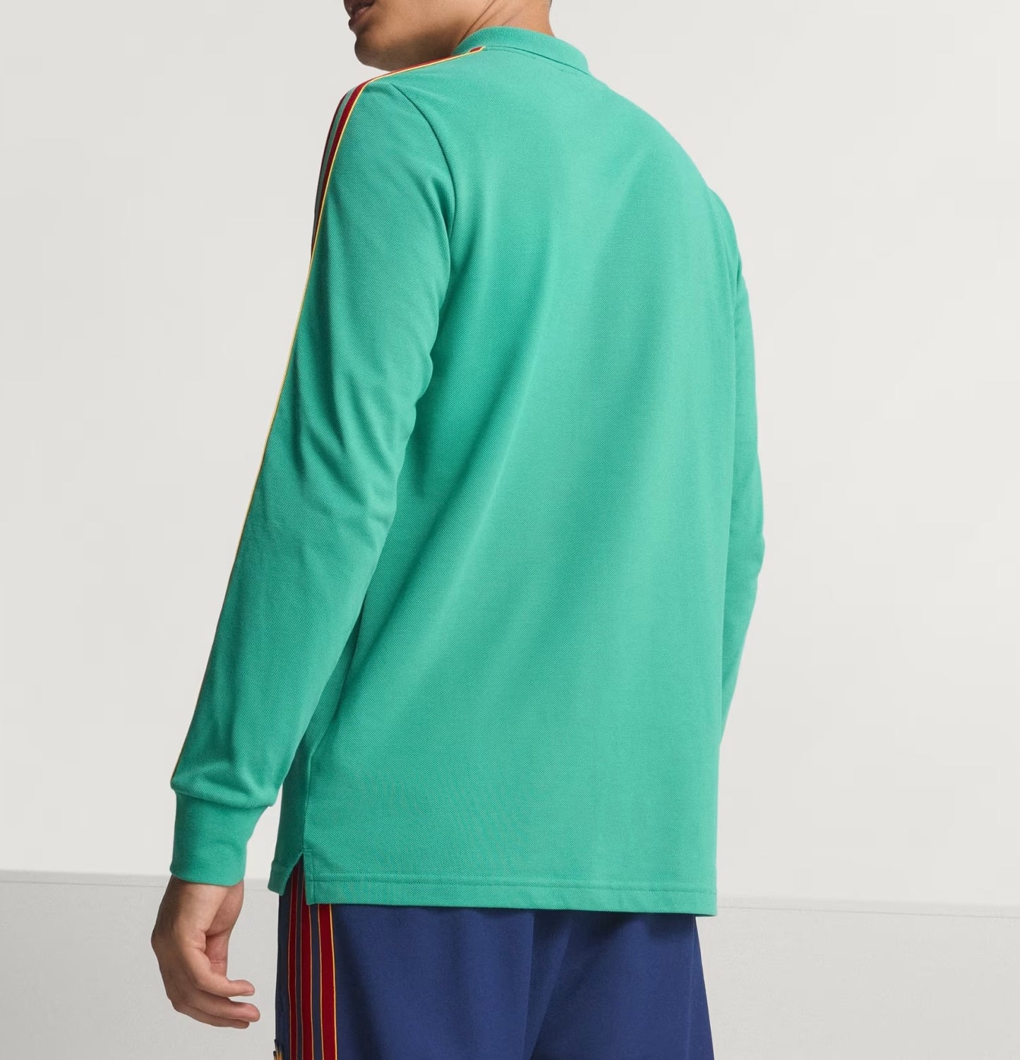 AS ROMA TERRACE ICONS LONG SLEEVE POLO SHIRT JM2131 ORIGINAL