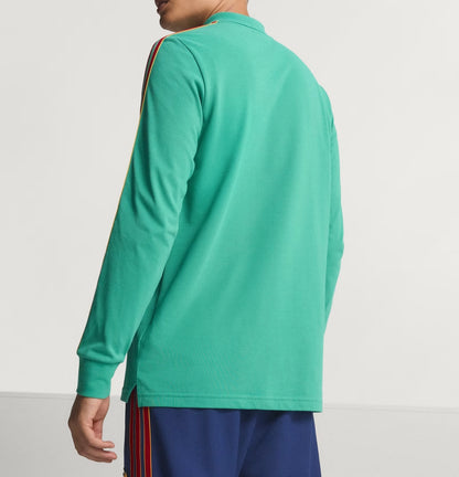 AS ROMA TERRACE ICONS LONG SLEEVE POLO SHIRT JM2131 ORIGINAL