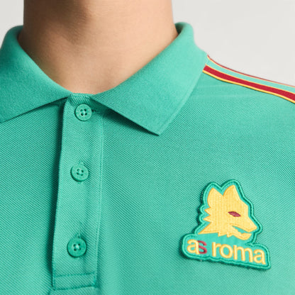 AS ROMA TERRACE ICONS LONG SLEEVE POLO SHIRT JM2131 ORIGINAL