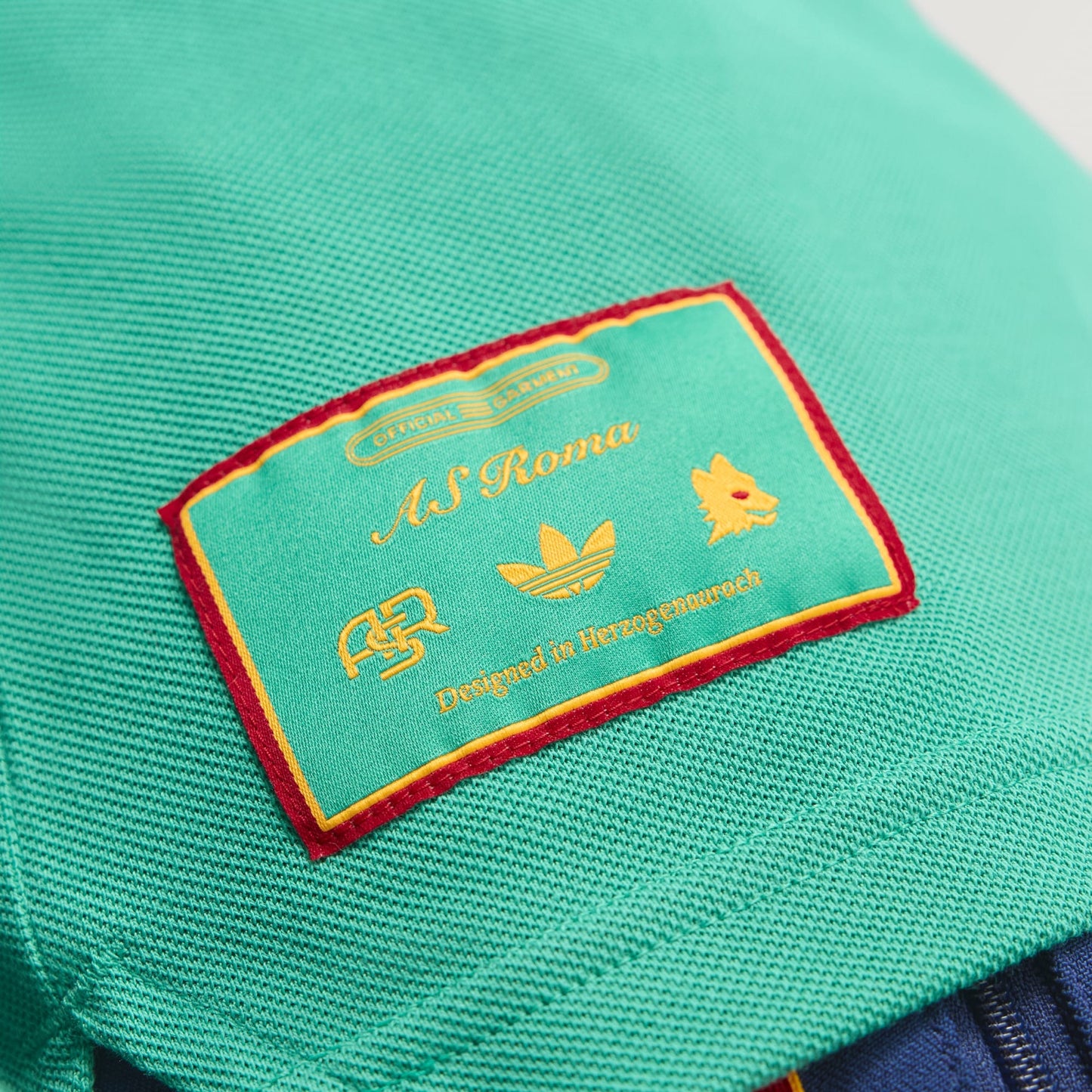 AS ROMA TERRACE ICONS LONG SLEEVE POLO SHIRT JM2131 ORIGINAL